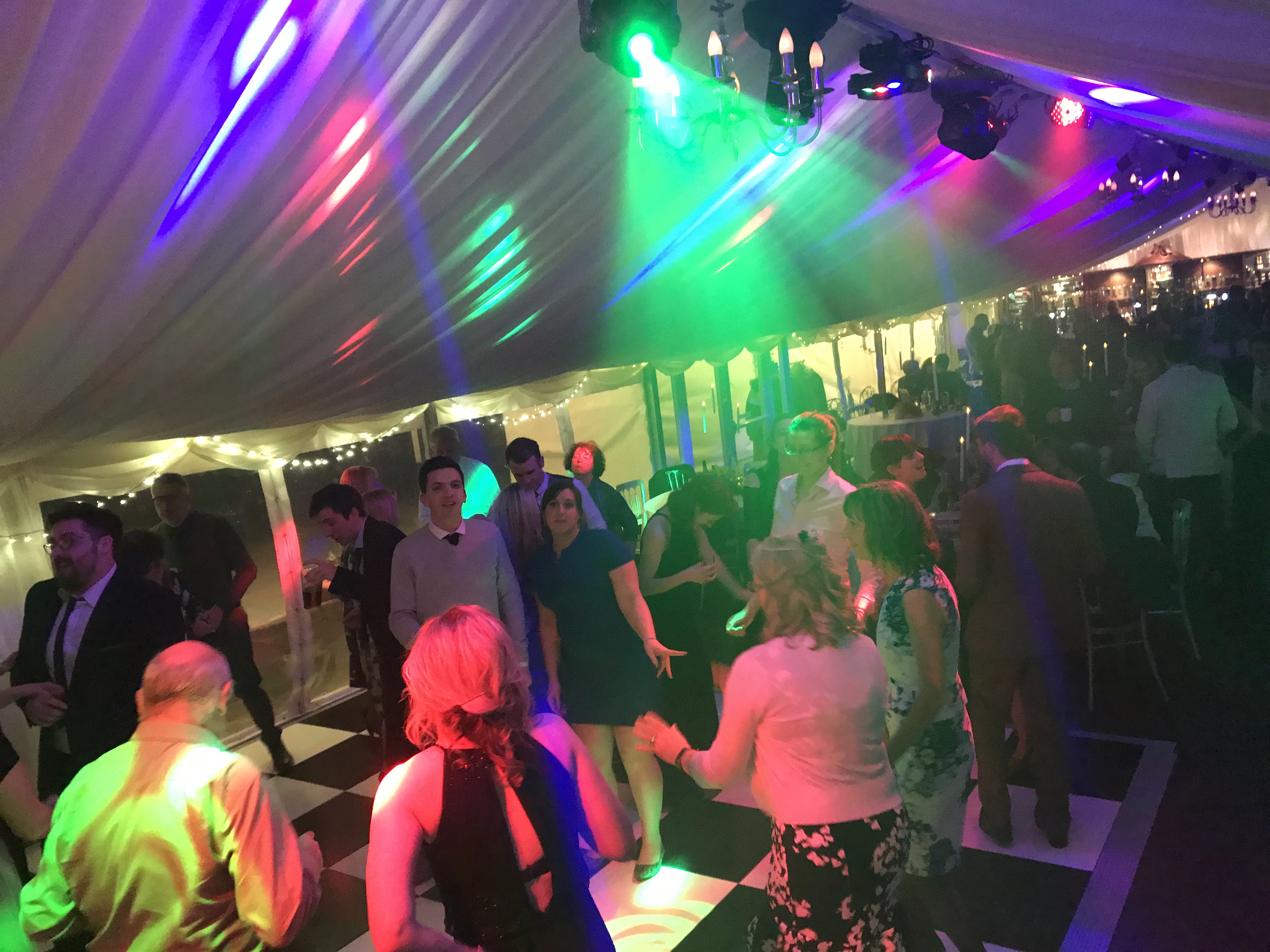 Marquee evening shot